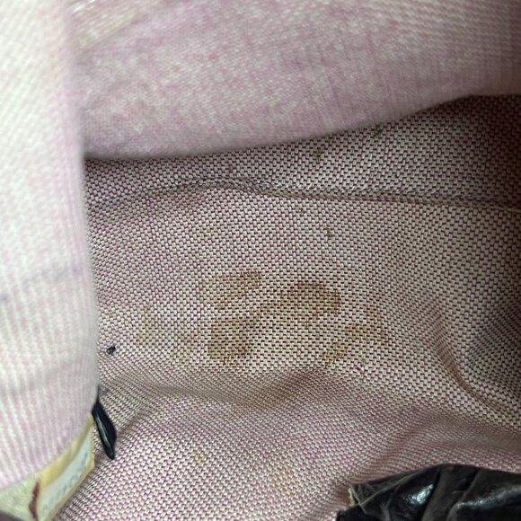 Dooney & Bourke Brown Hobo Chic Croc Embossed Leather Shoulder Bag Handbag Purse - Picture 12 of 15